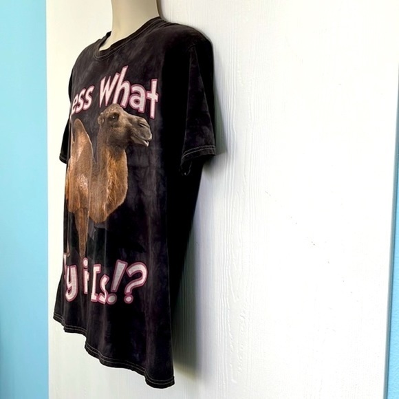 Gildan - Black Tie Dye Guess What Day It Is ? Camel Graphic T Shirt Size XL - Picture 5 of 11